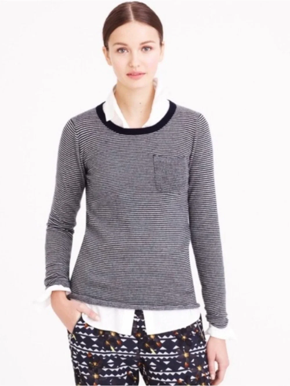 J. Crew Collection Cashmere Striped Sweater